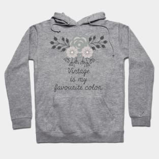 Vintage Country House Design Gray Hoodie